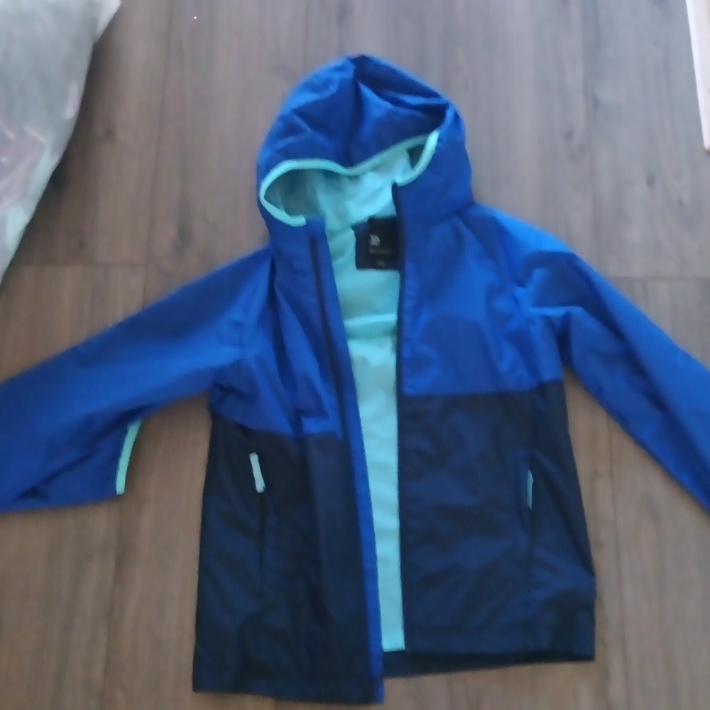 Boys blue rain jacket